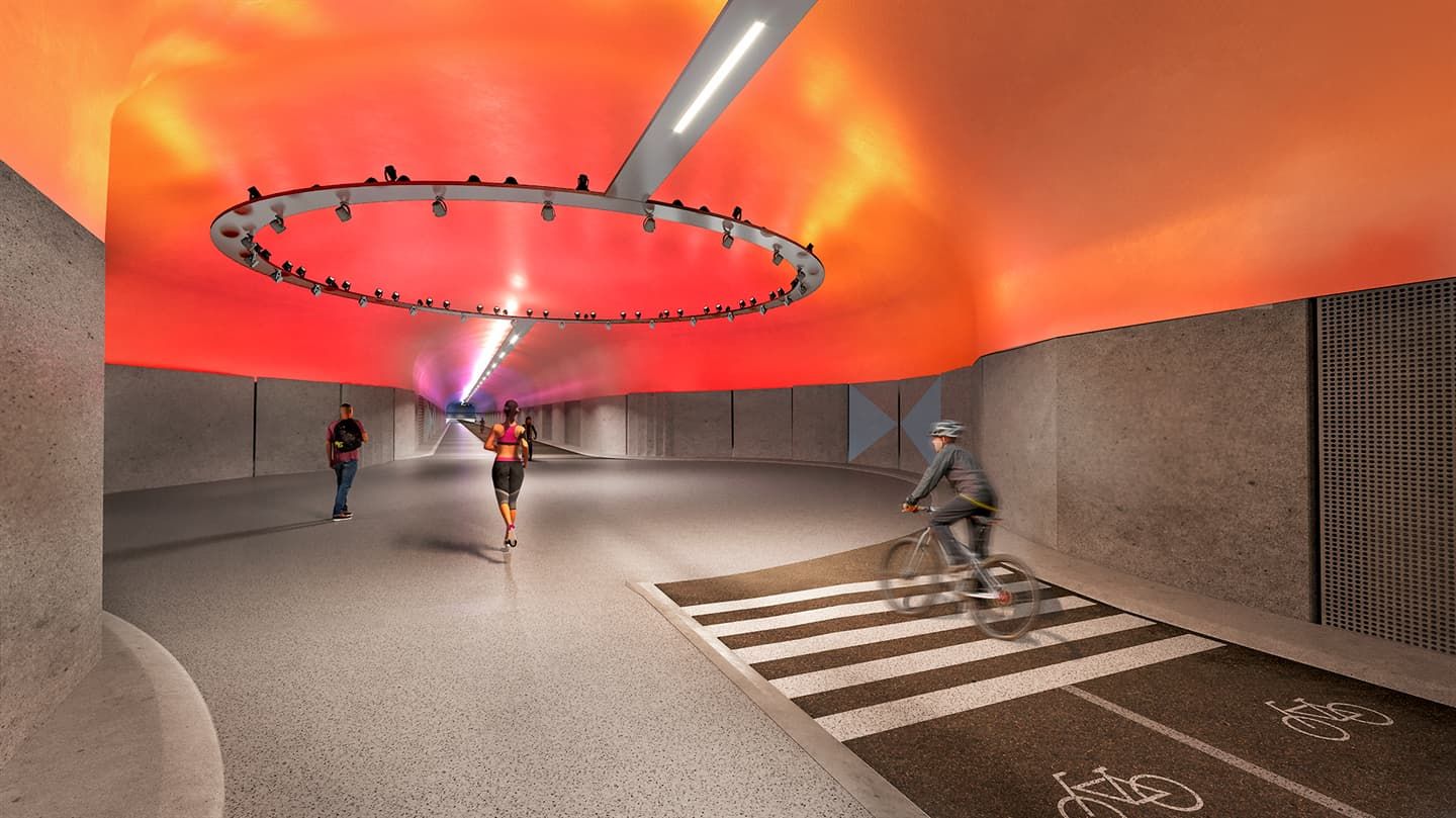 Découvrez le plus long tunnel pour cyclistes et piétons au monde à Bergen en Norvège